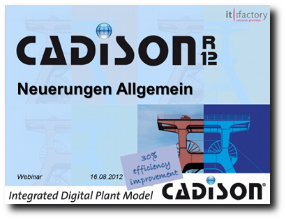 Neuerungen in CADISON R12: Allgemein